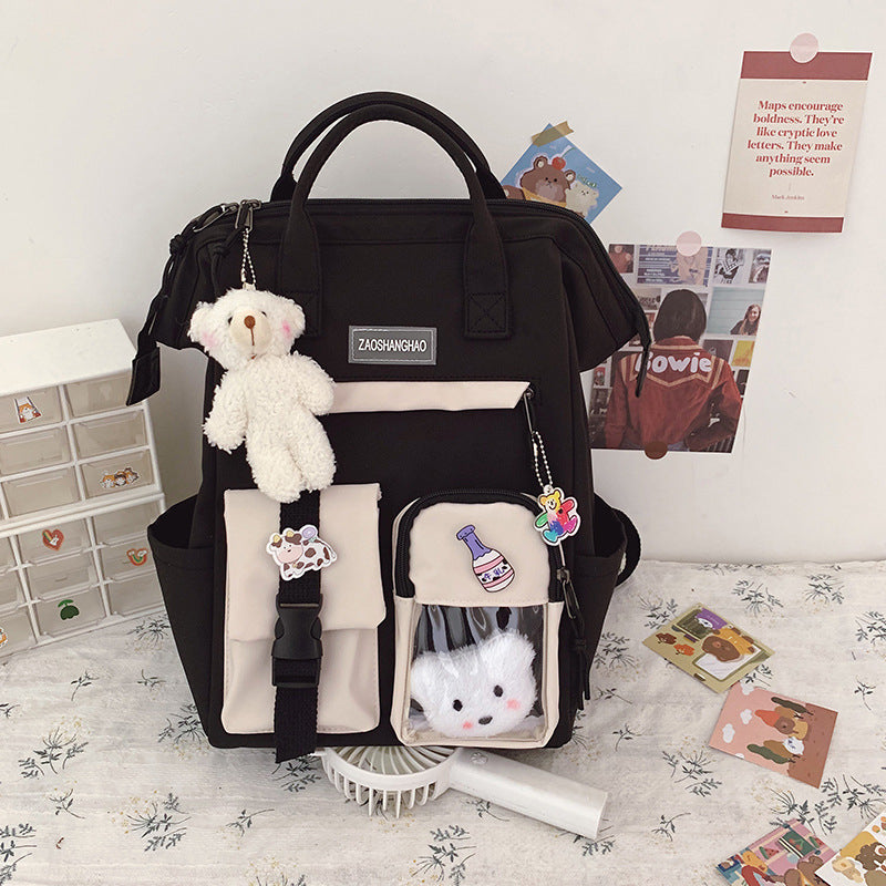 Student Casual Waterproof Nylon Backpack
