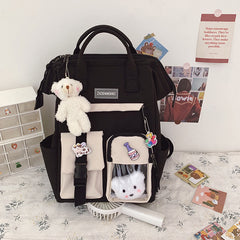 Student Casual Waterproof Nylon Backpack