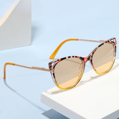 Cat Eye Sunglasses Candy Women's Metal Shades Eyewear