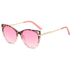 Cat Eye Sunglasses Candy Women's Metal Shades Eyewear