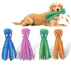 Octopus Soft Dog Chew Toy Interactive Dog Supplies