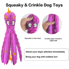 Octopus Soft Dog Chew Toy Interactive Dog Supplies