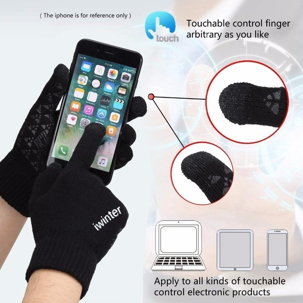 Men's Winter Cycling Windproof Touchscreen Gloves