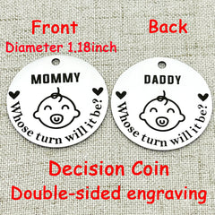 Stainless Steel Keychain Pendant Mother's Father's Small Gift
