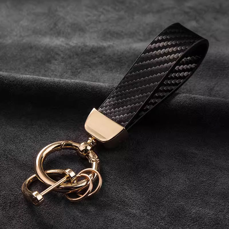 Carbon Fiber Keychain Pendant High-End Bag Ornament