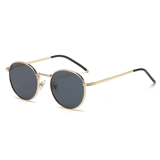 Round Metal Sunglasses Thin Temple UV400