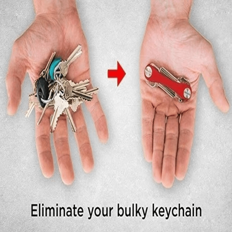 Aluminum Car Keychain Holder Organizer for Home & Outdoor
