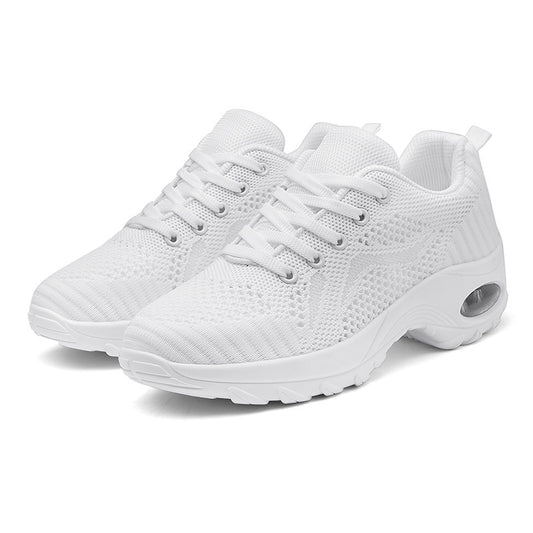 Women's Air Cushion Sole Sneakers Lace Up Running Shoes