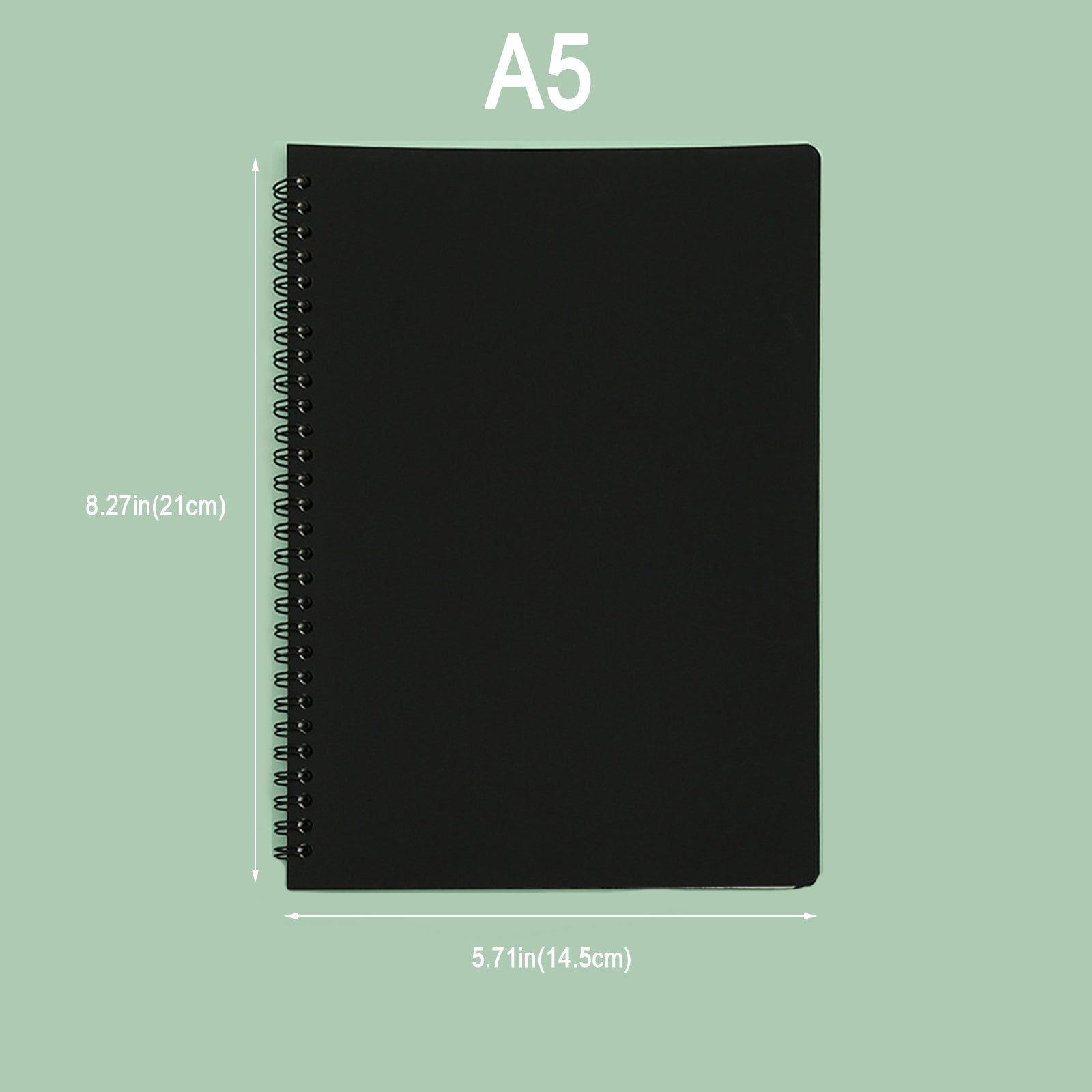 Coil Notebook PP Cover Horizontal Line 80Sheets