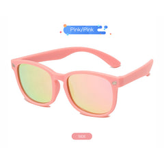 Kids Rubber Colorful Sunglasses for Sun Protection