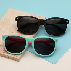Kids Rubber Colorful Sunglasses for Sun Protection