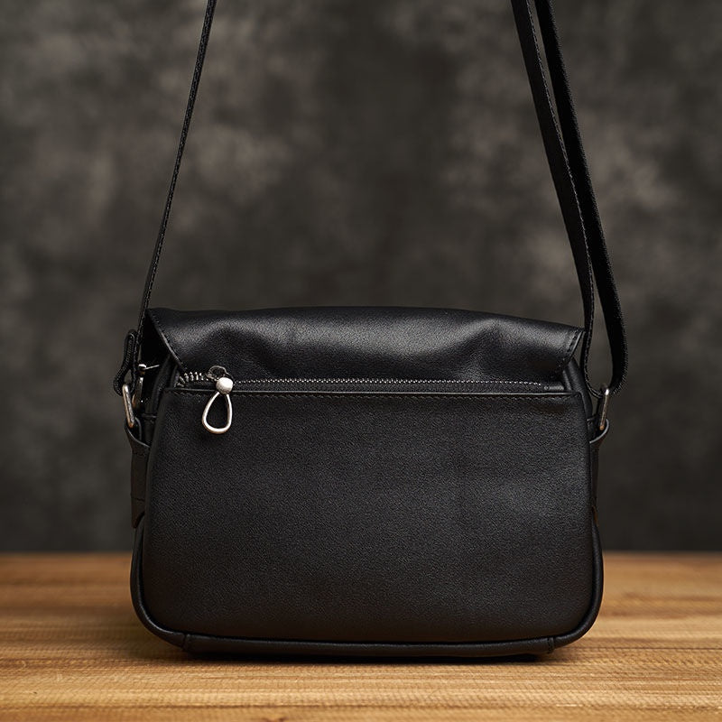 Men's Leather Shoulder Bag Casual Messenger Bag