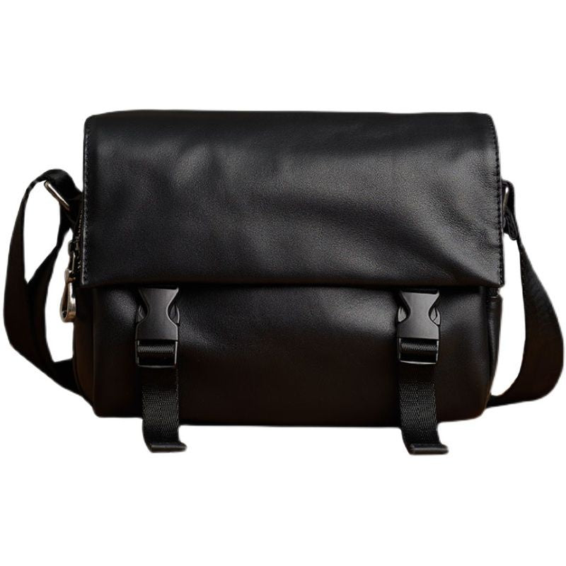 Men's Leather Shoulder Bag Casual Messenger Bag