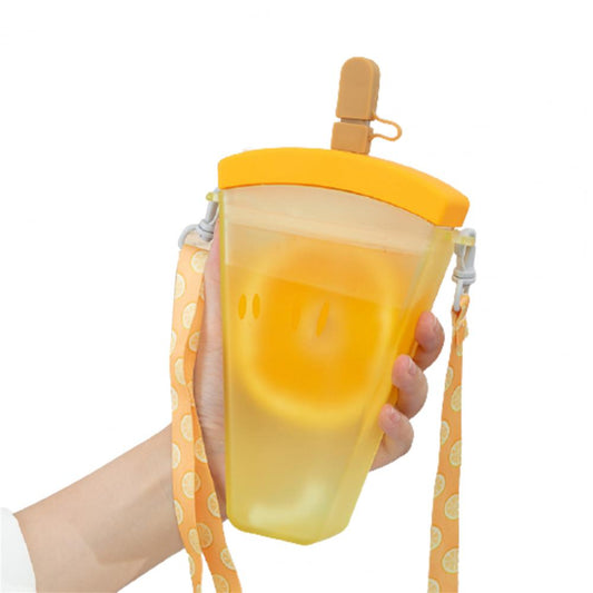 Fruits Popsicle Water Bottle with Shoulder Strap