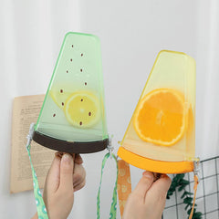 Fruits Popsicle Water Bottle with Shoulder Strap