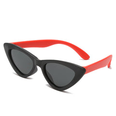 Boys Casual Triangle Cat Eye Frame Polarized Sunglasses Vintage