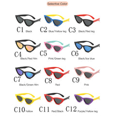 Boys Casual Triangle Cat Eye Frame Polarized Sunglasses Vintage