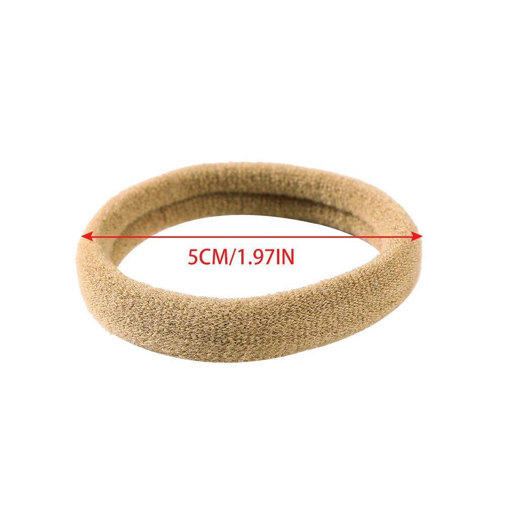 50PCS Candy Colors Nylon Scrunchie Hair Tie Ponytail Holder Hair Accessories