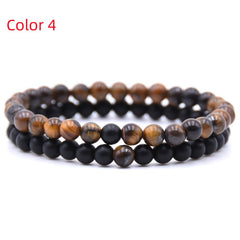 Natural Stone Beaded Bracelet Set for Men