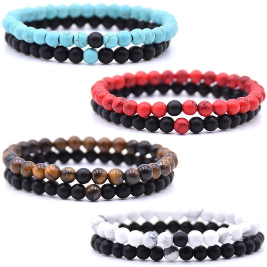 Natural Stone Beaded Bracelet Set for Men