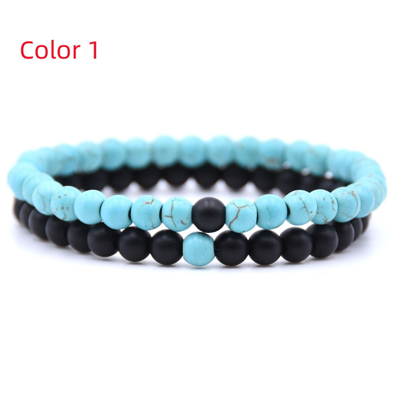 Natural Stone Beaded Bracelet Set for Men