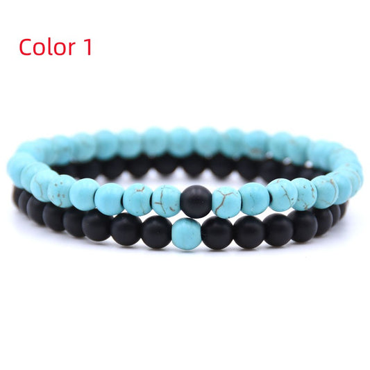 Natural Stone Beaded Bracelet Set for Men