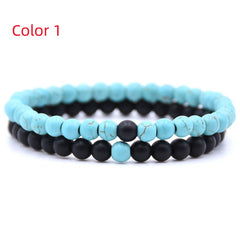 Natural Stone Beaded Bracelet Set for Men