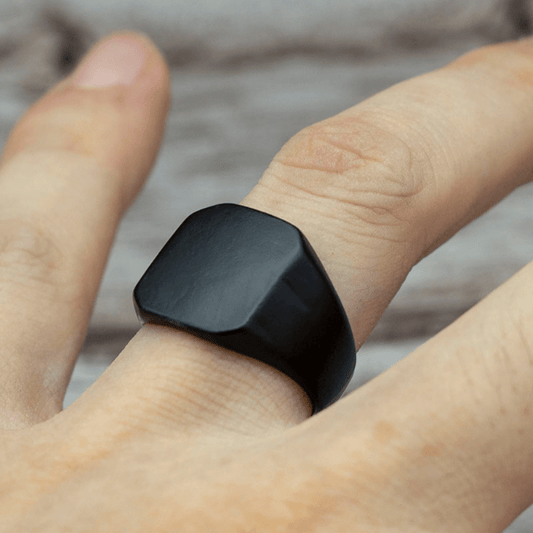 Men's Square Ring Wedding Engagement Jewelry Casual Accessories Gift