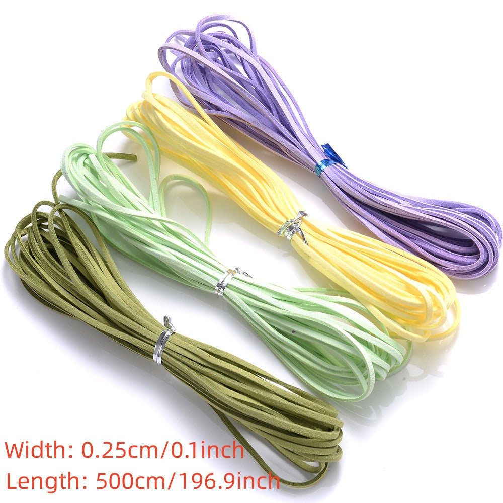 5M 196 85'' 2 5mm Faux Suede Cord Rope to Make Braided Bracelet Necklace