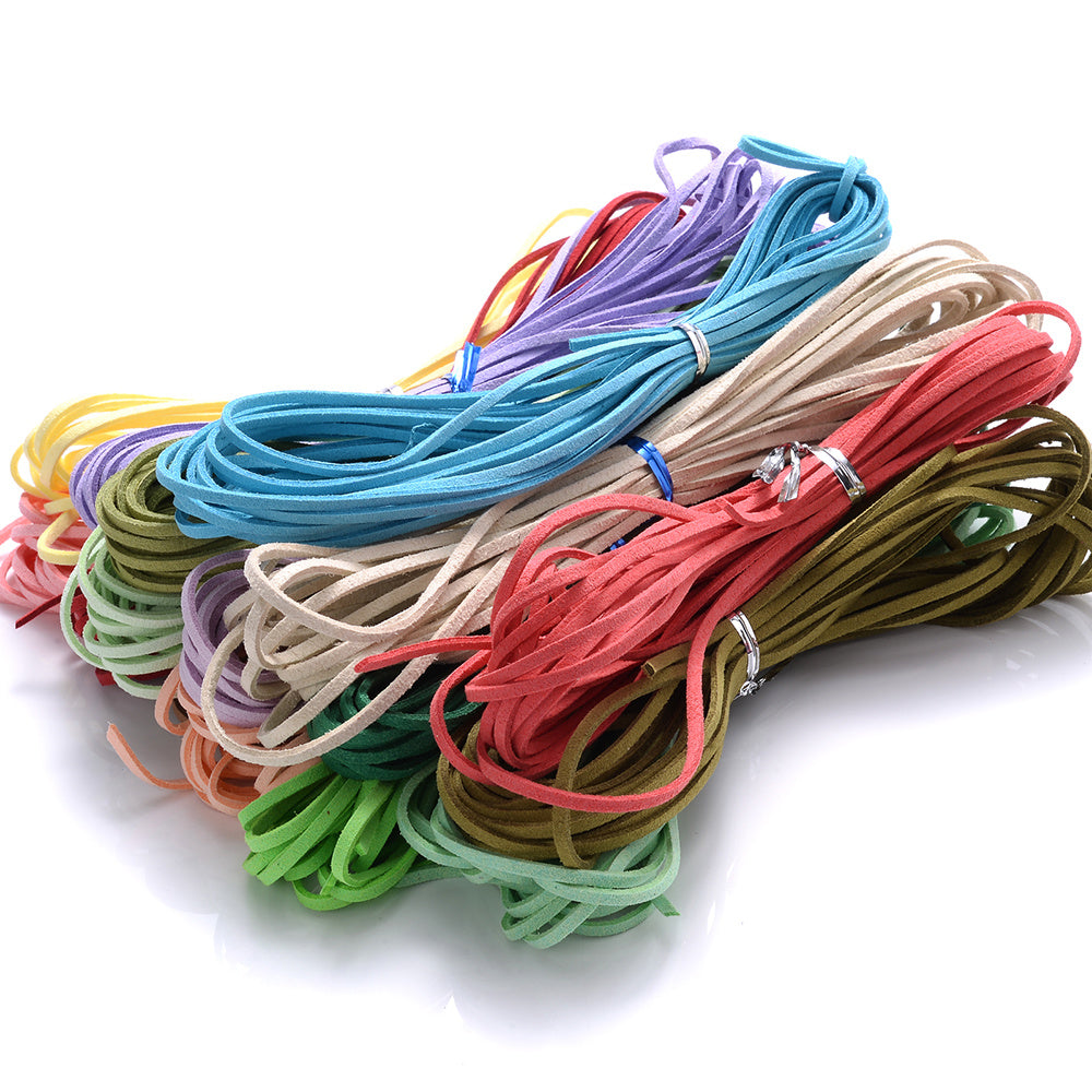 5M 196 85'' 2 5mm Faux Suede Cord Rope to Make Braided Bracelet Necklace