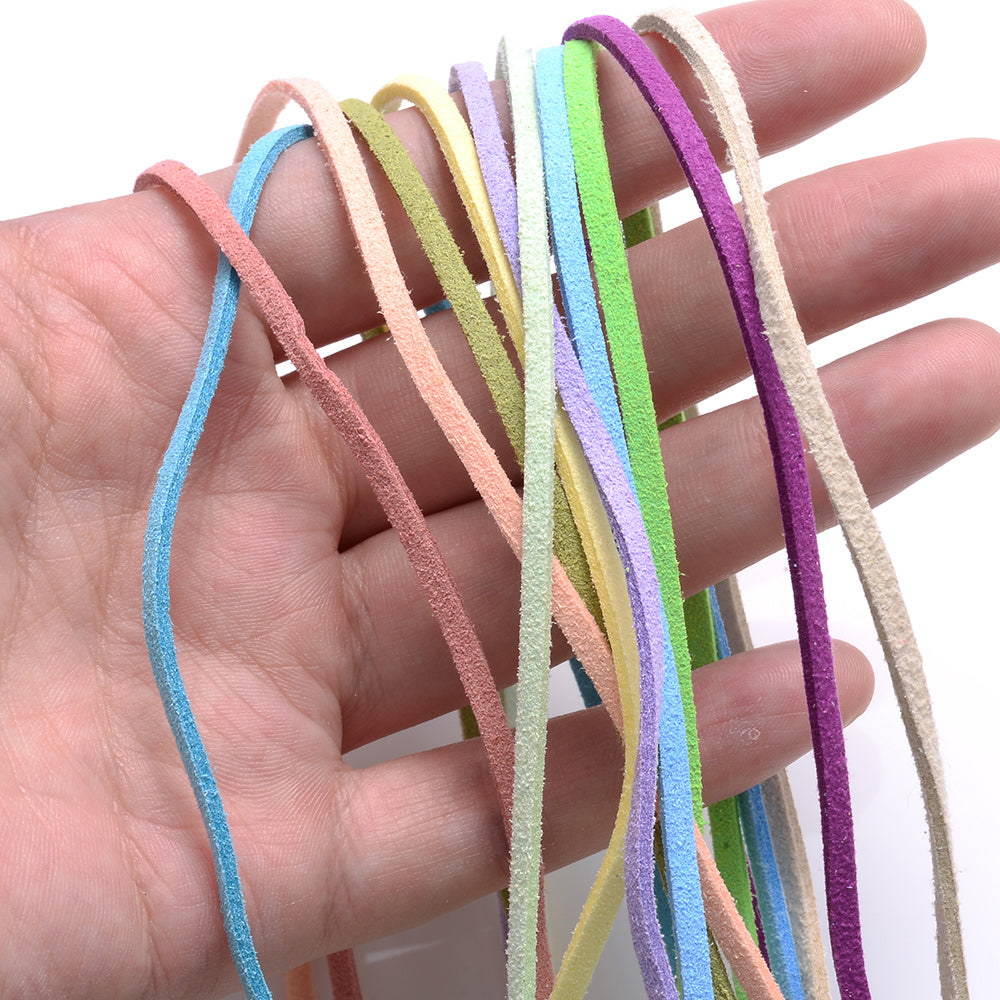 5M 196 85'' 2 5mm Faux Suede Cord Rope to Make Braided Bracelet Necklace