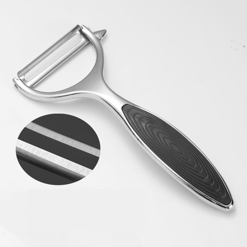 Stainless Steel Vegetable and Fruit Peeler with Non Slip Handle