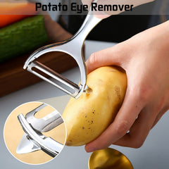 Stainless Steel Vegetable and Fruit Peeler with Non Slip Handle
