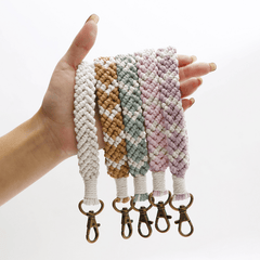 Boho Rope Keychain - Car Accessory for Key Storage