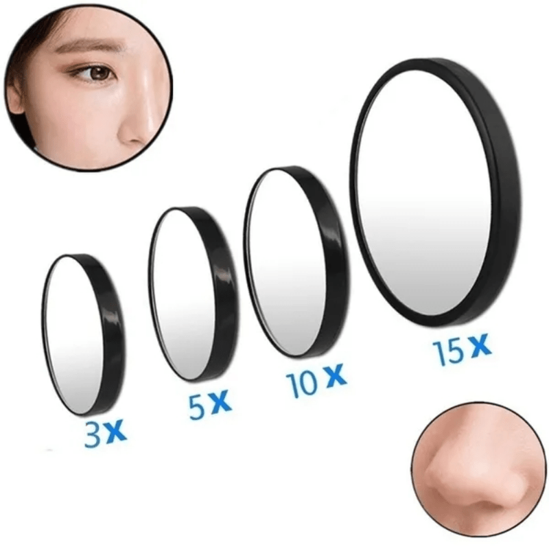 5X 10X 15X Magnifying Mirror with Suction Cups for Makeup Application