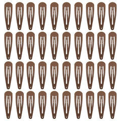 40pcs Solid Medium Hair Snap Clip Girls Women Hair Accessory