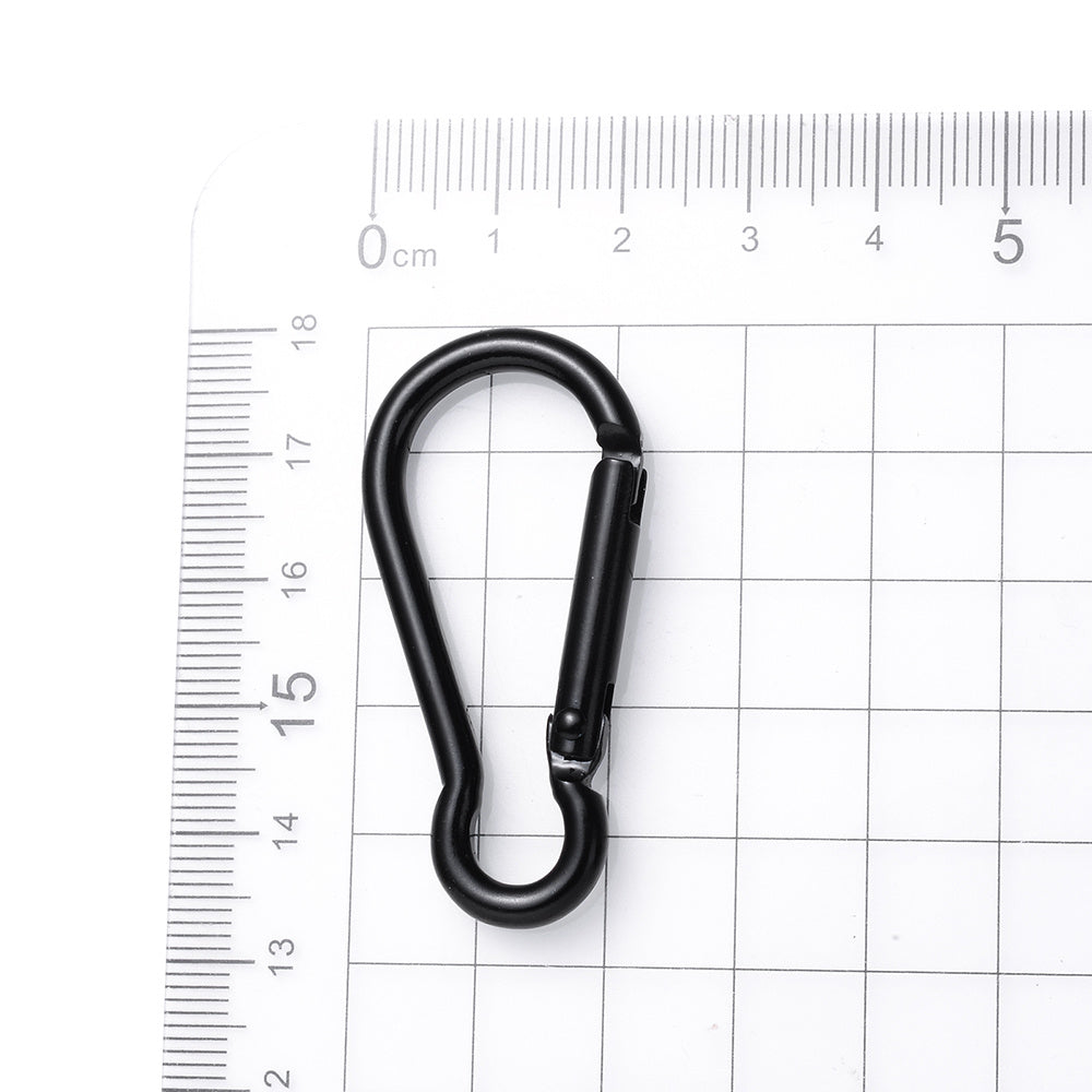 5pcs Mix Carabiner D Ring Key Chain Clip Spring Gate Safety Buckle Kayrings