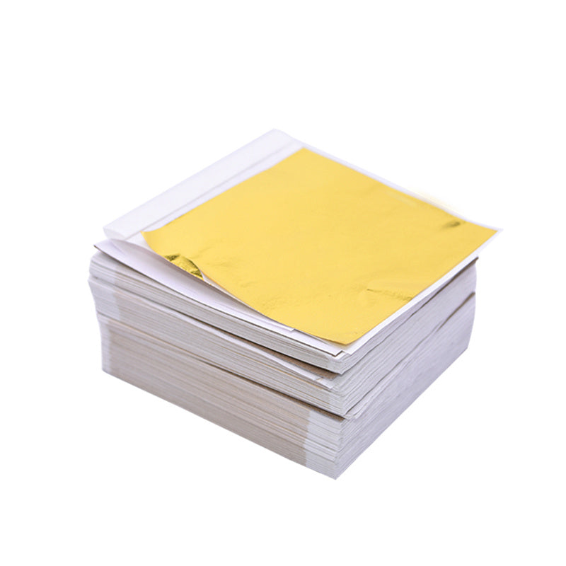 100 Sheets Gold Silver Foil Paper Leaf Gilding DIY Art Craft Paper