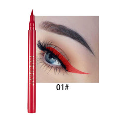 Matte Rainbow Colorful Liquid Eyeliner Pen Waterproof Sweatproof Long Lasting