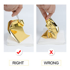 100 Sheets Golden Silvery Foil Paper Leaf Gilding DIY Art Craft Paper