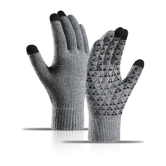 Winter Men's Touchscreen Knitted Gloves Warm Wool Cashmere