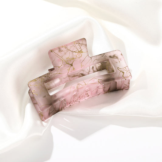 Vintage Square Hollow Out Hair Claw Clip Accessory