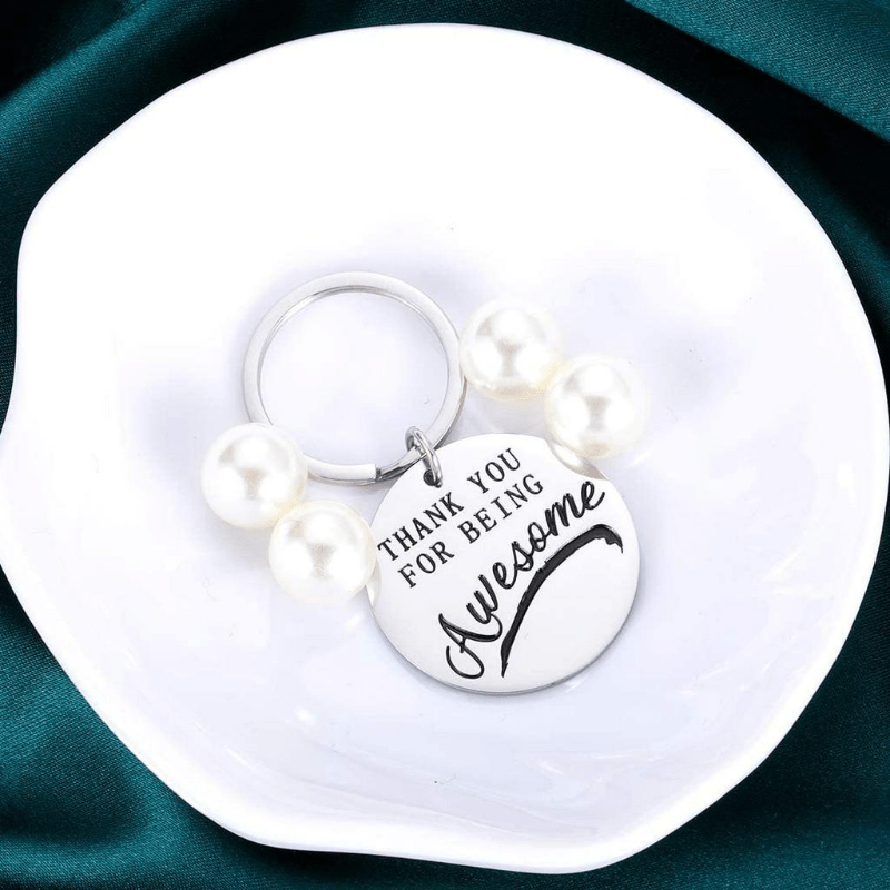 Stainless Steel Thank You Keychain - Perfect Gift for Coworkers, Bosses, Friends