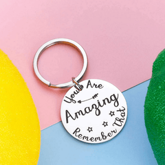 2021 Inspirational Birthday Keychain BFF Women Men Thank You Gift