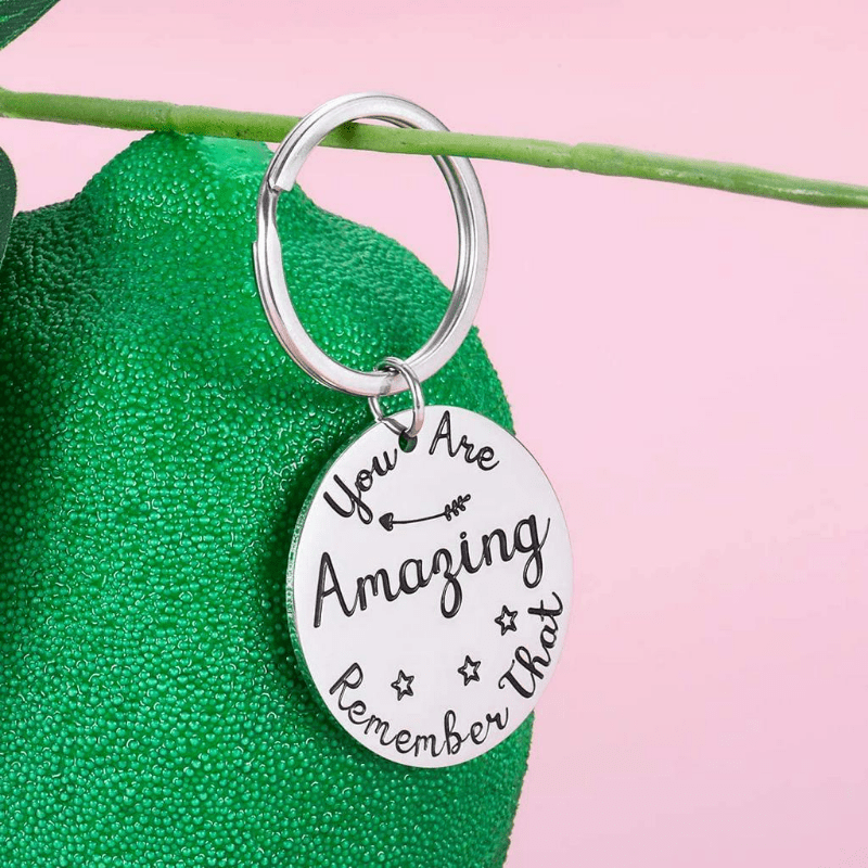 2021 Inspirational Birthday Keychain BFF Women Men Thank You Gift