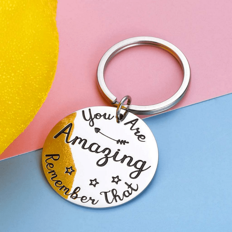 2021 Inspirational Birthday Keychain BFF Women Men Thank You Gift