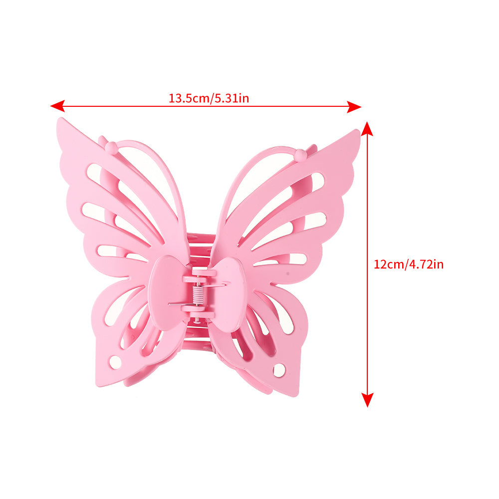 Butterfly Acrylic Hair Claw Clip Strong Hold Grip Thick Hair Accessories