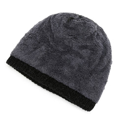 Winter Fleece Woolen Hat Men's Knitted Cycling Beanie Hat