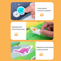 Handheld Jelly Quiet Book for Baby Brain Development