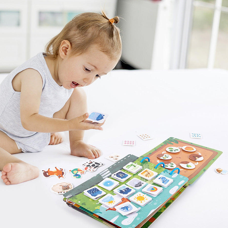 Montessori Toddler Busy Book Sensory Educational Toys